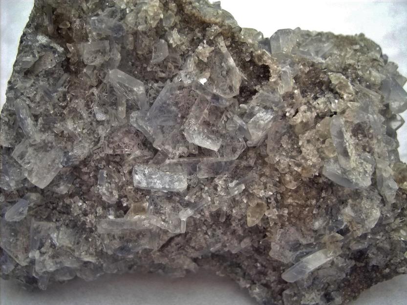 CELESTINE celestite, CALCITE - Rt 13 roadcut, Chittenango Falls, Fenner Township, Madison County, New York, USA - ex Sterling Hill Mining Co., Owned & Operated by The Hauck Families - for sale