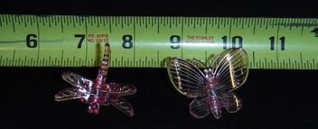 large decorative dragonfly plant clips durable plastic sturdy nursery growers 5 colors small