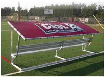 branded shade benches