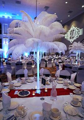 Rent Ostrich Feather centerpieces Los Angeles California