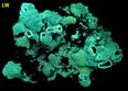 fluorescent ZINCITE recrystallized, NJ Zinc Co. Palmerton zinc smelter locality, Lower Towamensing Township, Carbon County, Pennsylvania, USA