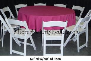 rental table rental chair rental linen