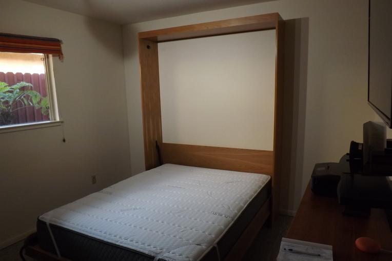 Teak deals murphy bed