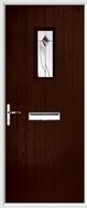 Cottage Rectangle Composite Door monza glass