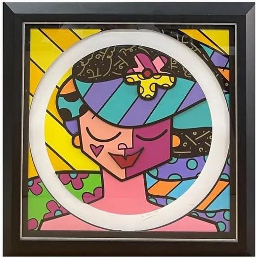 Romero Britto Pink Face