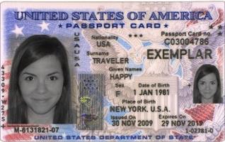 Passport and identity card