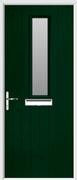 1 Square Composite Door obscure glass