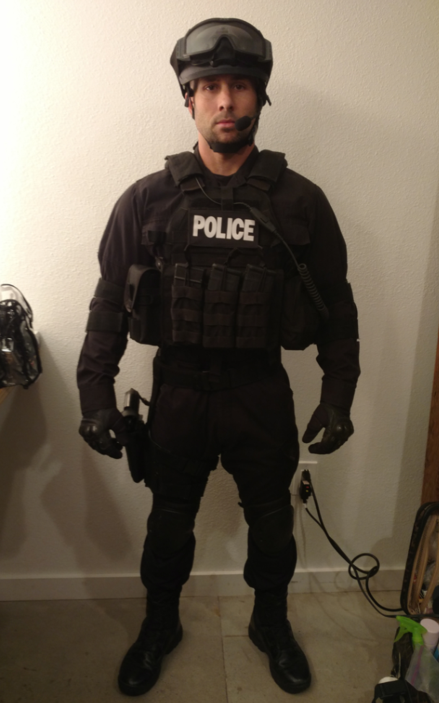 Police SWAT or SERT team member