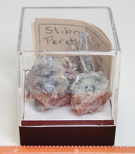 Stibnite & Stibiconite crystals Pereta Mine, Tuscany, Italy