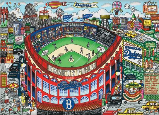 Charles Fazzino Ebbets Field of Dreams