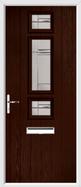 3 Square Strip Composite Door regal corenet glass