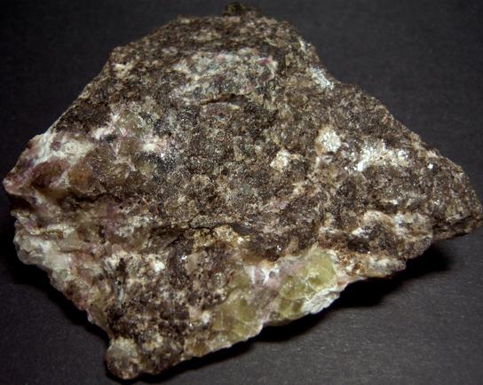 STEENSTRUPINE with fluorescing tenebrescent SODALITE, AEGIRINE ACMITE - Taseq Slope (Tasseq Slope, Taseq area), Ilímaussaq complex, Narsaq, Kujalleq (Kitaa Province - West Greenland), Greenland, Denmark - ex Tom Pankratz