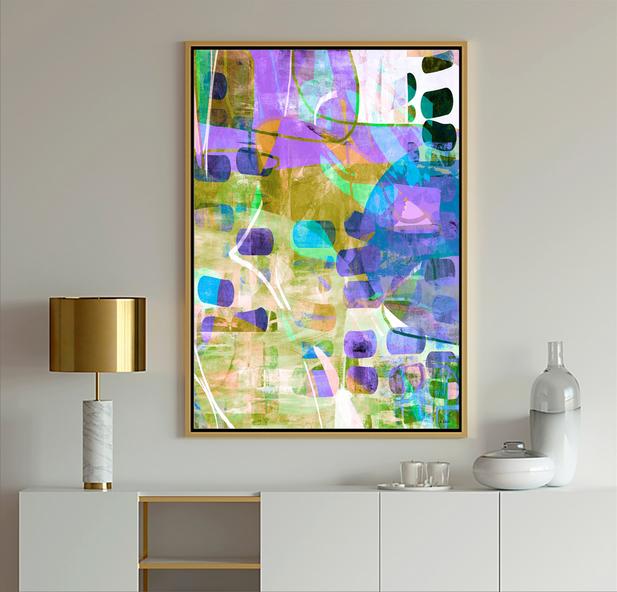 multi-color abstract art - Dubois Art