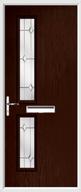 2 Square Composite Door regal opal glass