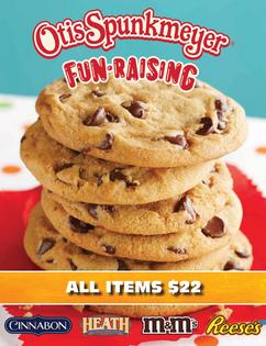 Otis Spunkmeyer Cookies and Pretzel fundraising brochure