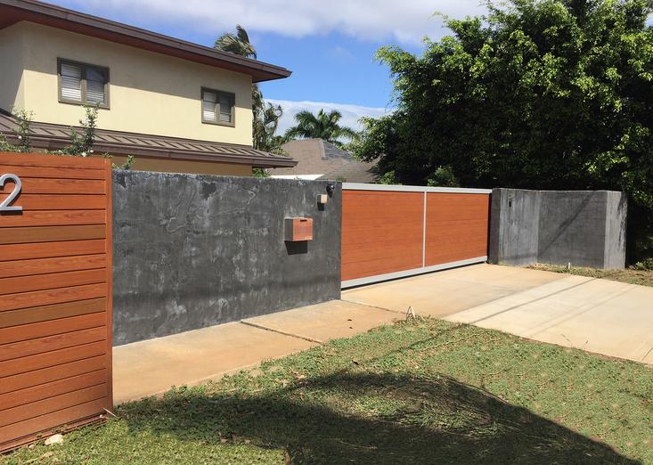 Island Style Gates, Aluminum gates Hawaii, Driveway gate Honolulu, Privacy Gates Oahu, Custom Gates Oahu, Automatic Gates Hawaii