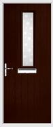 1 Square Composite Door bubbles glass