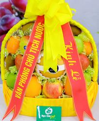Giỏ hoa quả nhập khẩu đẹp Ngọc Châu fruits