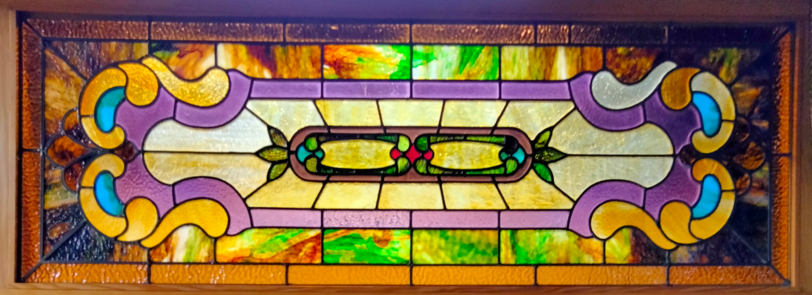 early 20th century restored stained glass for sale