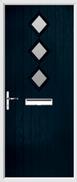 3 Diamond Composite Door obscure glass