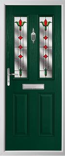 Twin Rectangle Glazed Composite Door