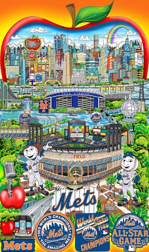 Charles Fazzino The Amazin' Mets