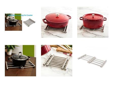 Extendable Stainless Steel Cooking Pot Coaster in Pakistan