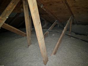 Completed Attic Blown Insulation Results