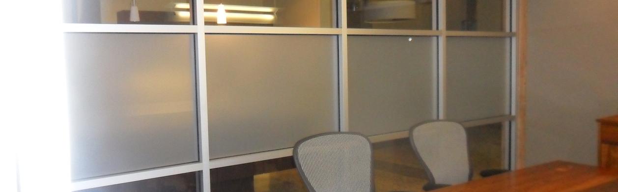 Decorative privacy for conference room
