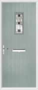 Cottage Rectangle Composite Door aspen glass