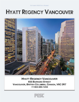 Hyatt Regency Vancouver - PESC October 2022 Data Summit - October 26-28, 2022 - Hyatt Regency Vancouver