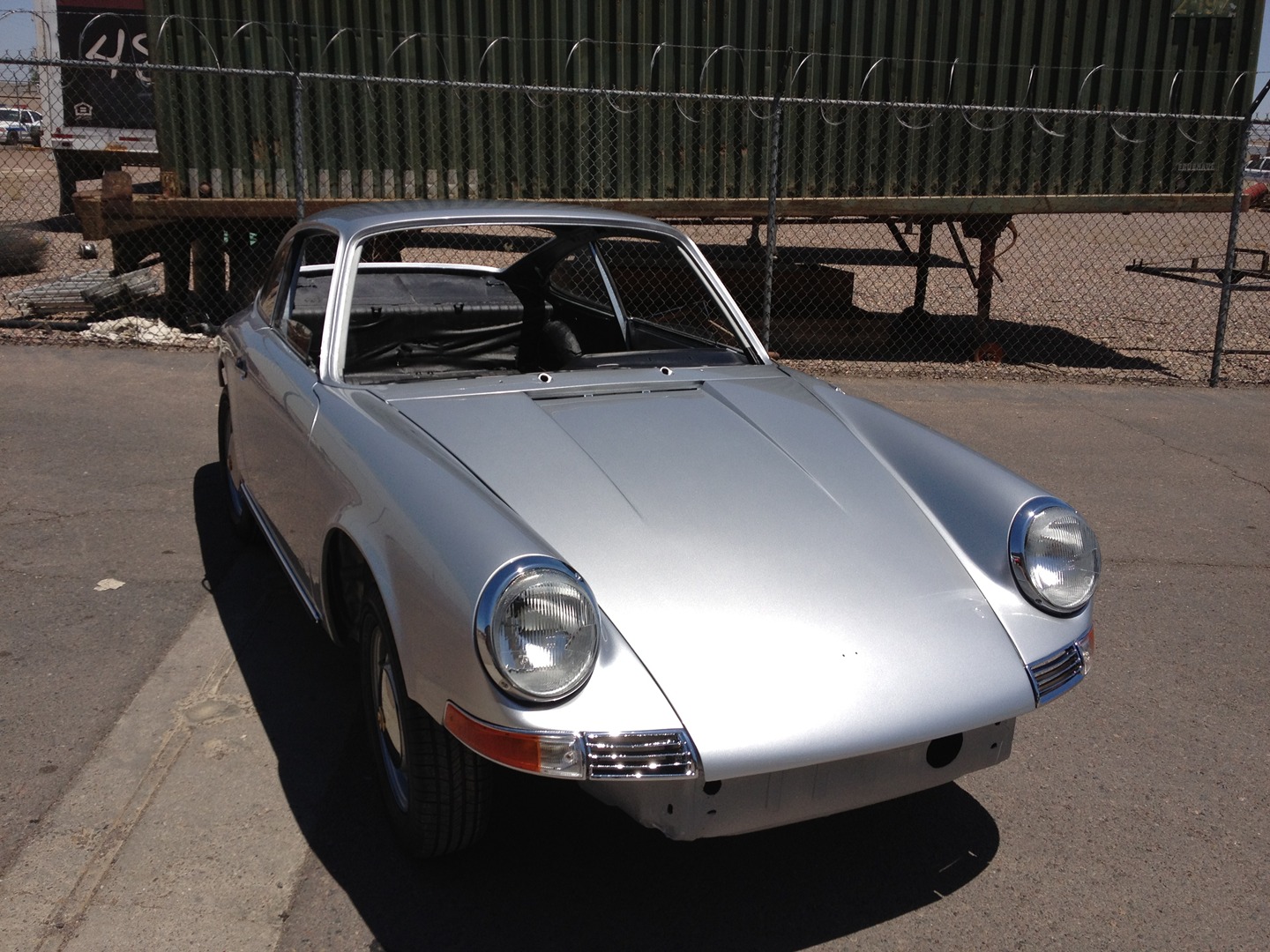 The freshly painted 912 — out of the booth