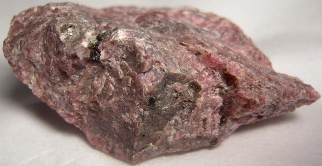 RHODONITE, fluorescent CALCITE, Gahnite, mica, fluorescent sphalerite, Sterling Mine, Sterling Hill, Ogdensburg, Franklin Mining District, Ogdensburg, Sussex County, New Jersey, USA