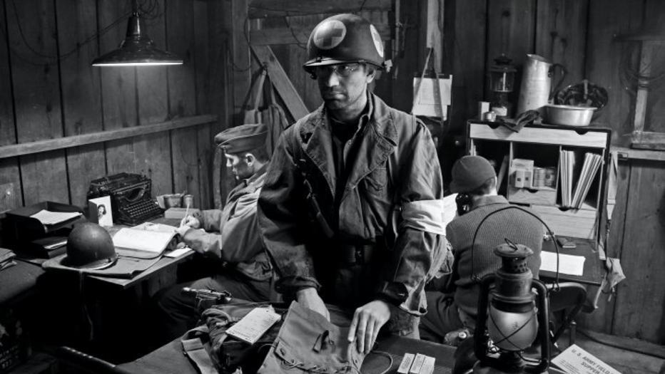 WWII US Army Command Post HQ in a French barn
