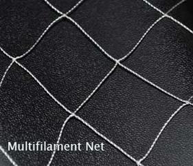 closeup of nylon multifilament netting