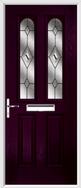 2 Panel 2 Arch Composite Door fusion glass