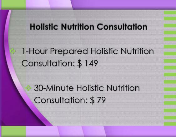 Holistic Nutrition Consultation