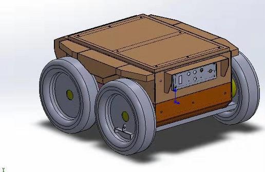 ​​4 wheels unmanned RC robot platform