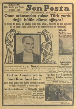 10 Kasım Gazeteleri Mehmet Gezer