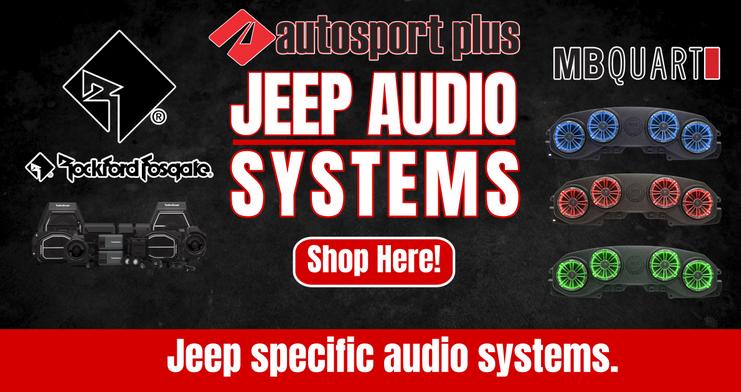 Shop Jeep speakers amps subs in Canton Akron Hartville Salem Ohio.