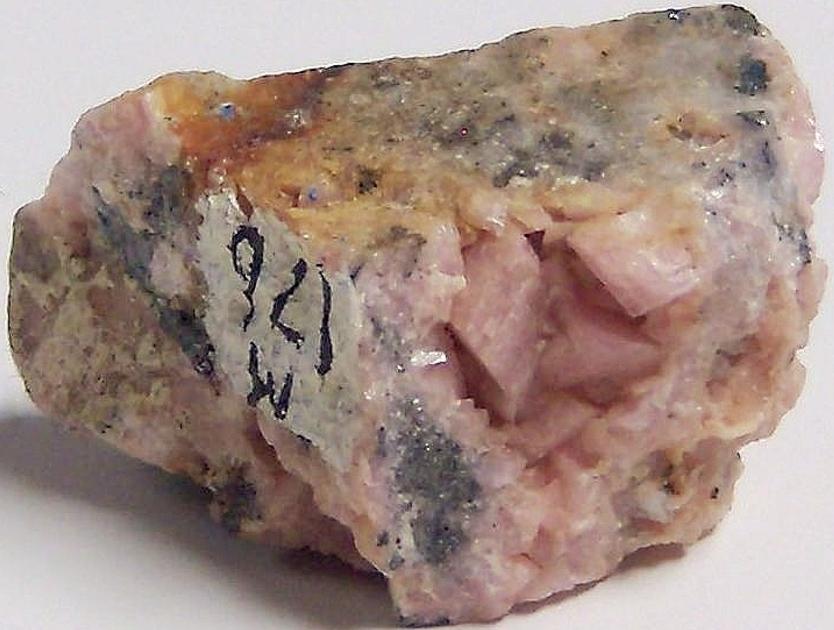 Pink Rhodochrosite, Quartz, Galena, Pyrite, Emma Mine (Ancient Mine; Black Chief Mine), Butte, Butte District (Summit Valley District), Silver Bow County, Montana, USA