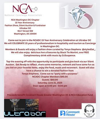 NCA Washington DC - 15 Year Anniversary and Benefit