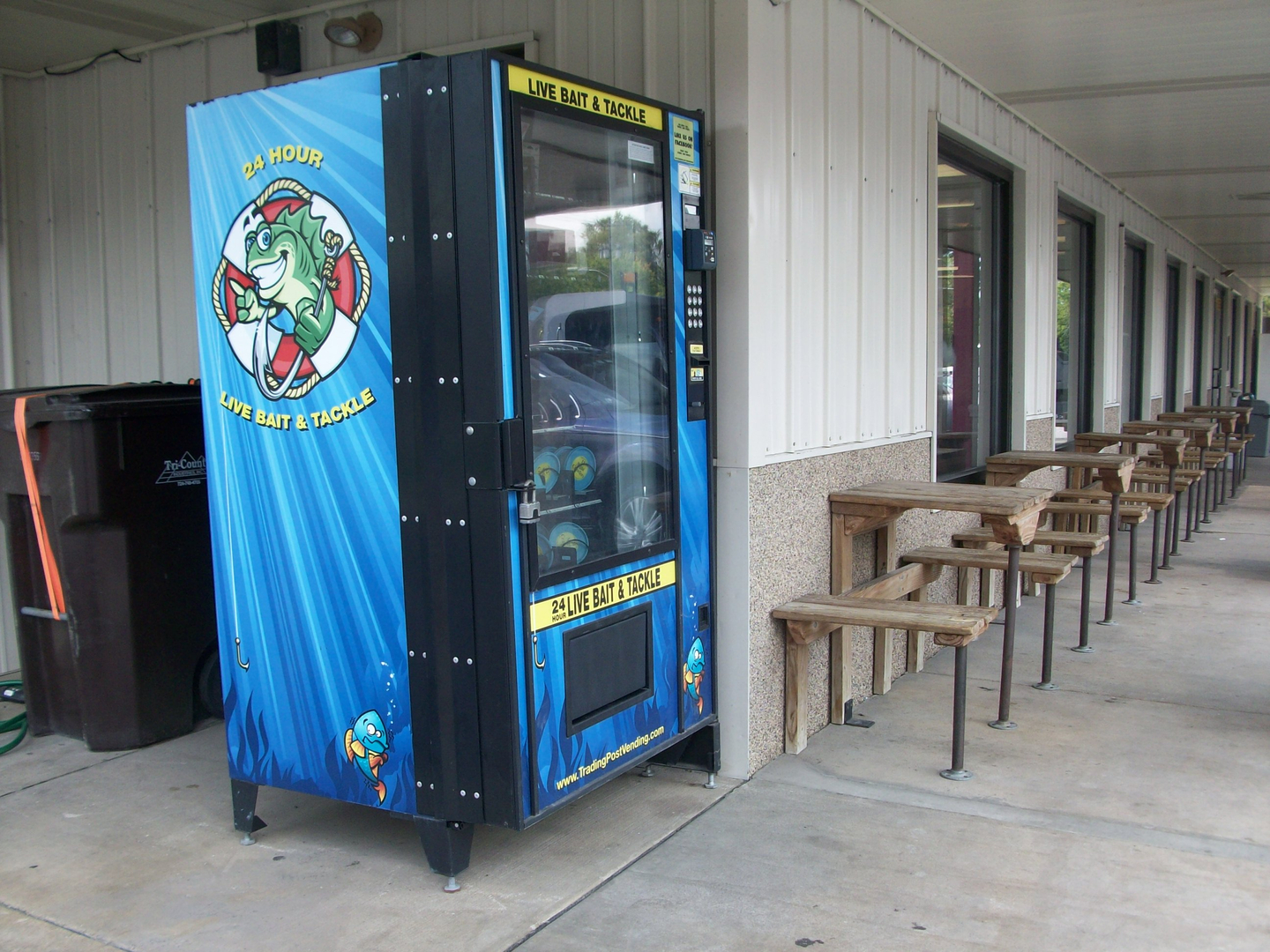 Live Bait and Tackle Vending Machines - After Hours Live Bait Vending