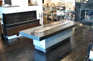 Polished Concrete Fire Table