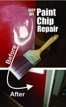 How to easily repair paint chips or damage to your walls.