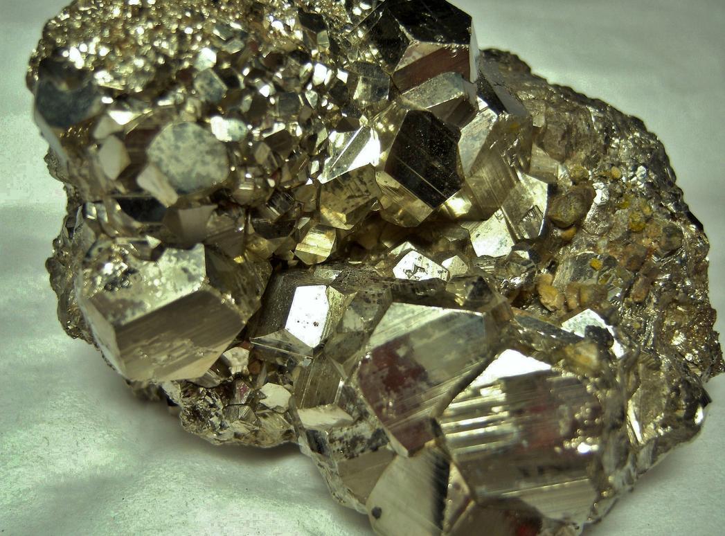 Golden pyritohedral Pyrite crystals, galena, quartz, Huanzala Mine, Huallanca District, Dos de Mayo Province, Huanuco Department, Peru, ex Rutgers Geology Museum