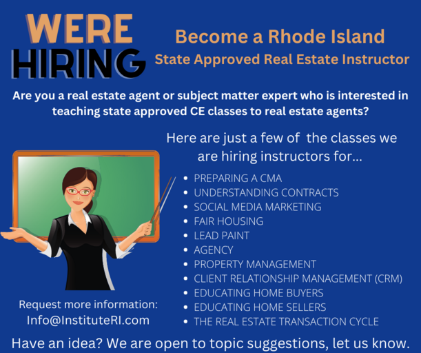Rhode Island real estate instructor