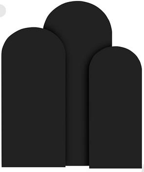 BLACK FABRIC CHIARA BACKDROP COVER FOR RENT