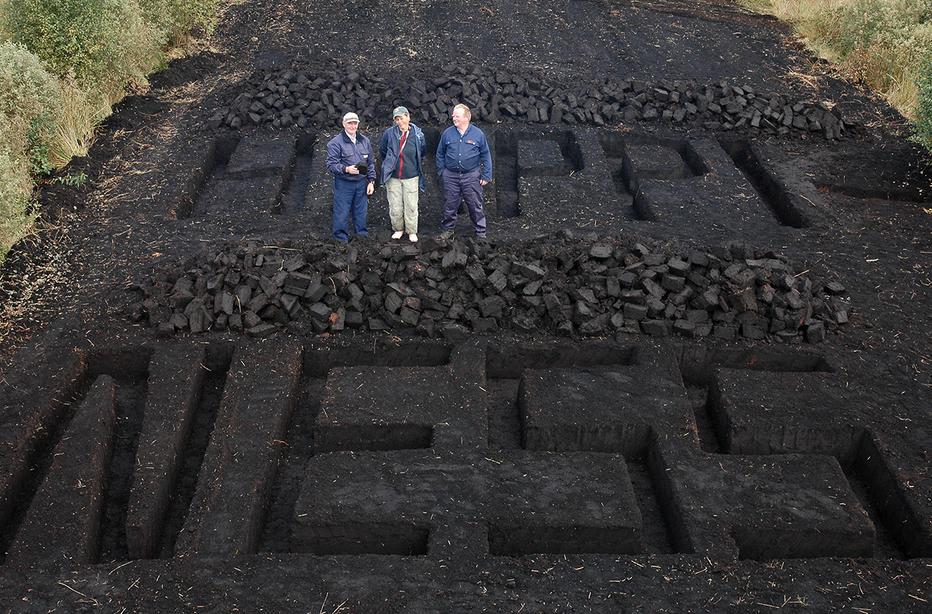 Happiness sculpture installation