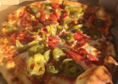 Wood Fired Pizza - Pepperoni and Jalapenos